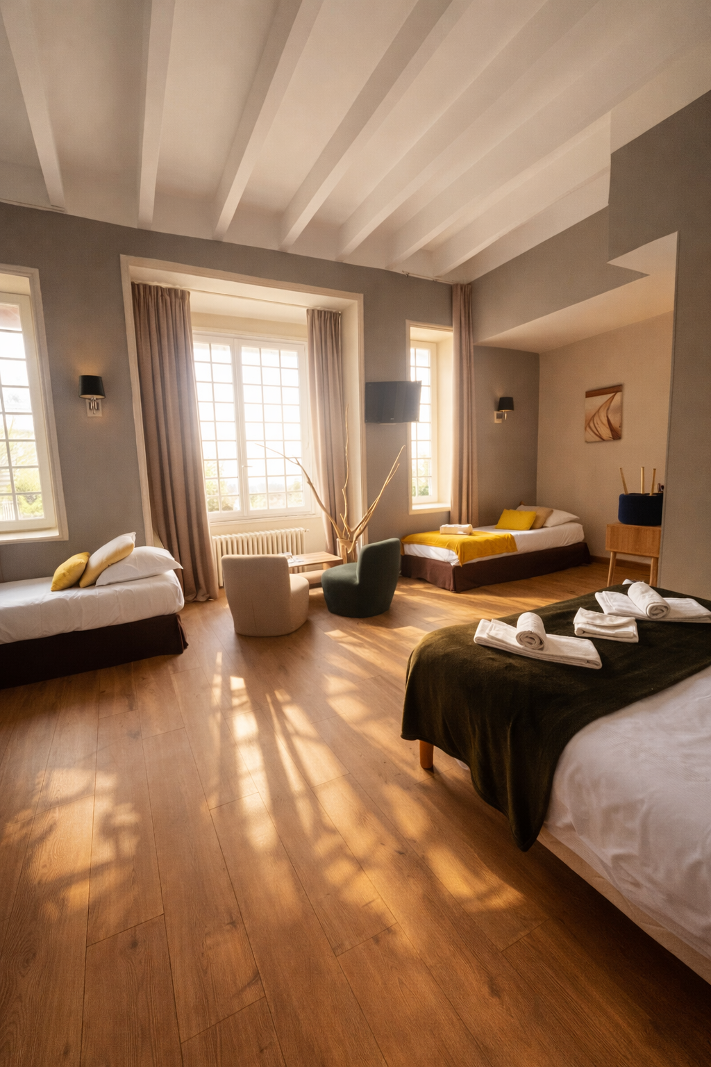 chambre quadruple pleine mer